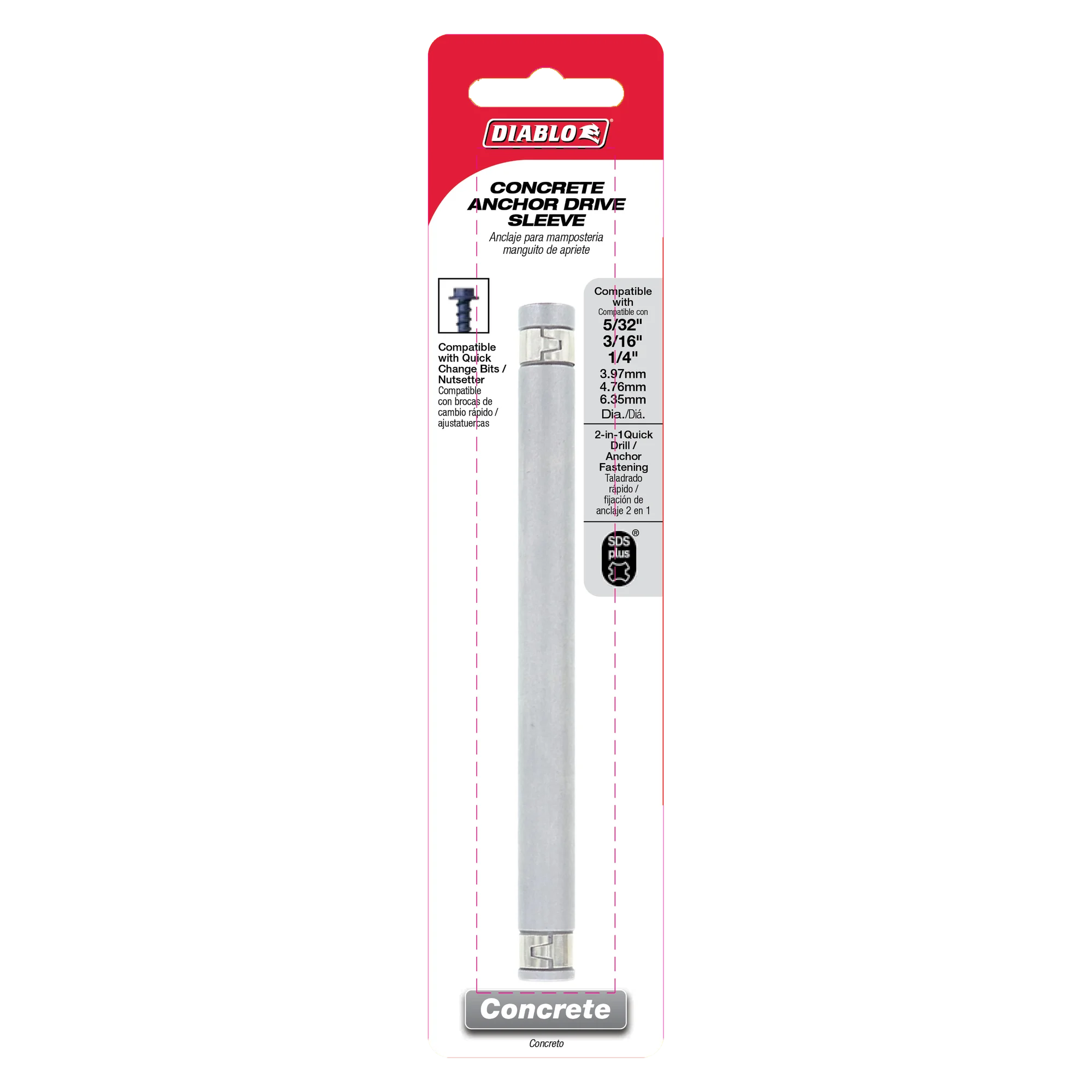 DIABLO DMAPL2960 CONCRETE ANCHOR SLEEVE